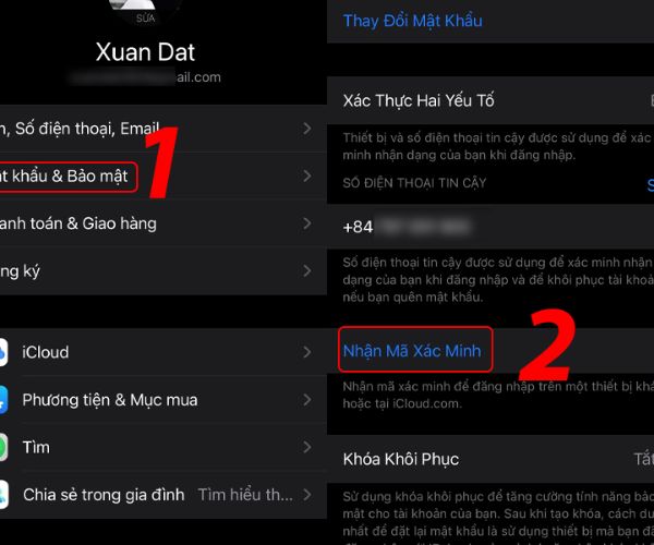 Xác minh iCloud trên điện thoại để khắc phục lỗi không kết nối được với máy chủ